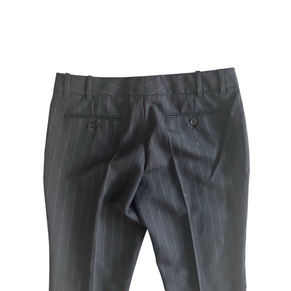 GUCCI Women’s Black Pinstripe Ankle Pants Size IT 40 - Picture 6 of 7